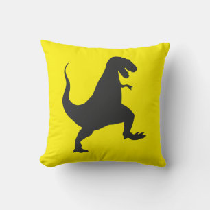 Coussin Poussin Dinosaur Jaune