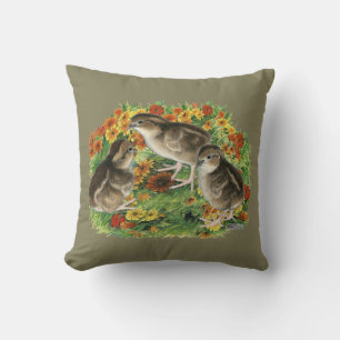 Coussin Poussins de jardin de colin