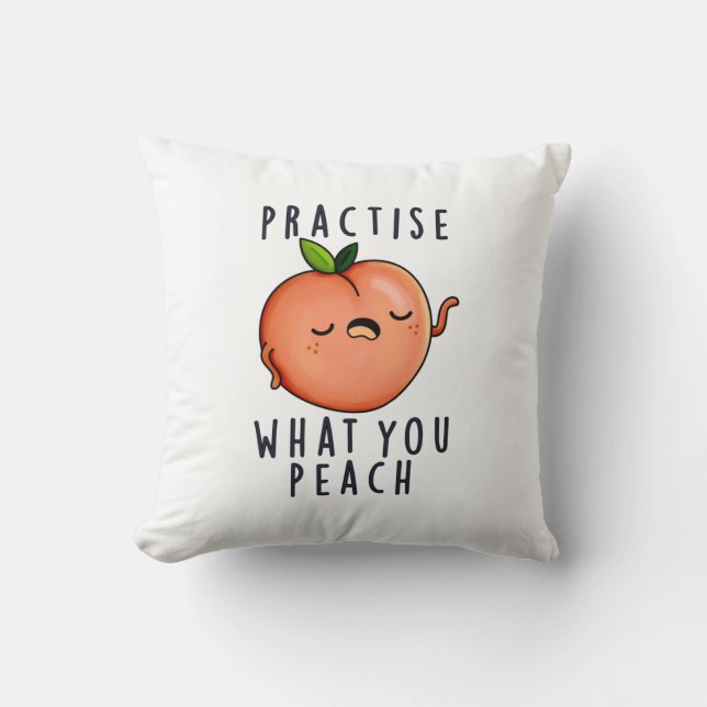 Coussin Pratiquez Ce Que Vous Enlevez Un Jeu De Fruit Posi (Recto)