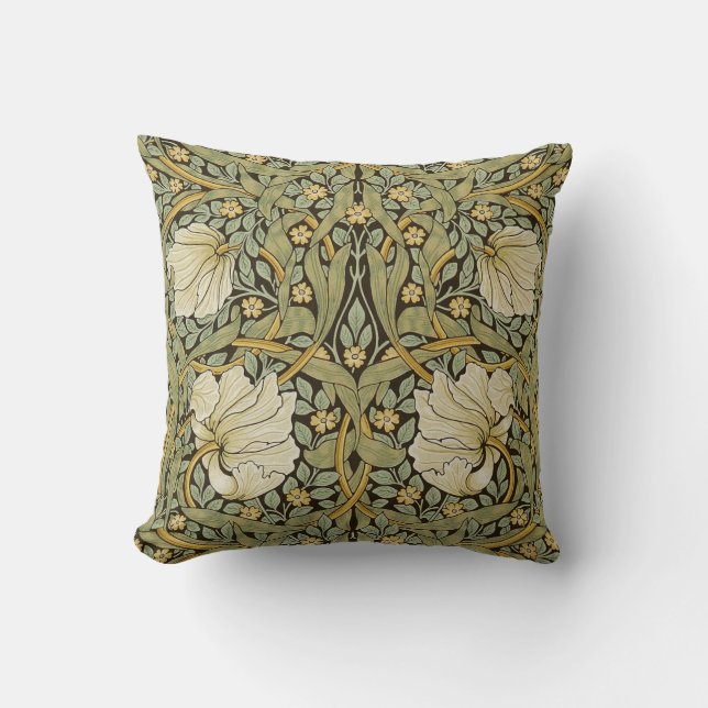 Coussin Pre-Raphaelite de cru de mouron de William Morris (Recto)