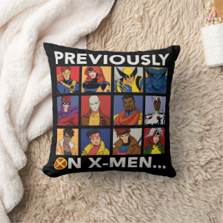 Coussin "Précédemment Sur X-Men..."