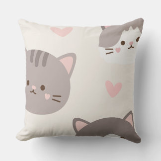 Coussin preety kitty pillow case
