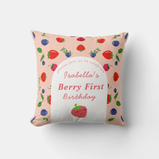 Coussin Premier Anniversaire de Strawber Berry 