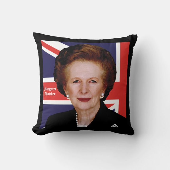 Coussin Premier ministre Margaret Thatcher - Voir les deux (Recto)
