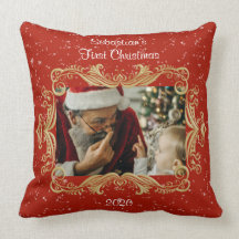 Premier Modèle photo de Noël du bébé Date