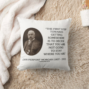 Coussin Premier pas vers l'atteinte d'un objectif par J.P.