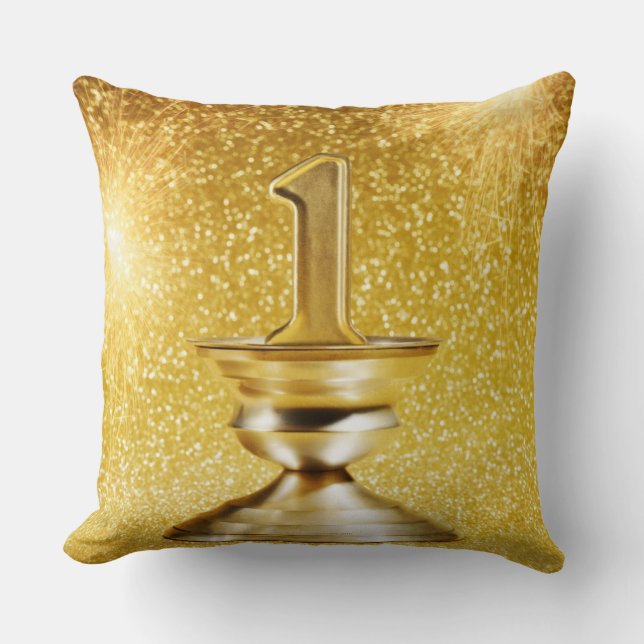 Coussin Premier trophée d'endroit (Recto)
