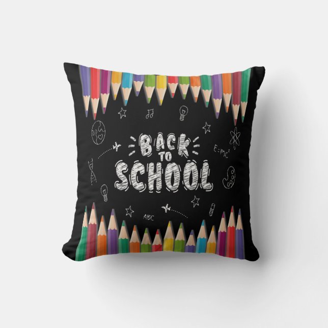 Coussin Première Journée De Chemise D'École, Bienvenue À L (Recto)
