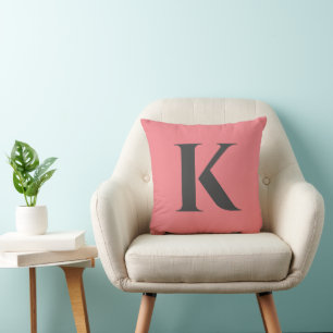 Coussin Première lettre   Monogram Modern Stylish Trendy