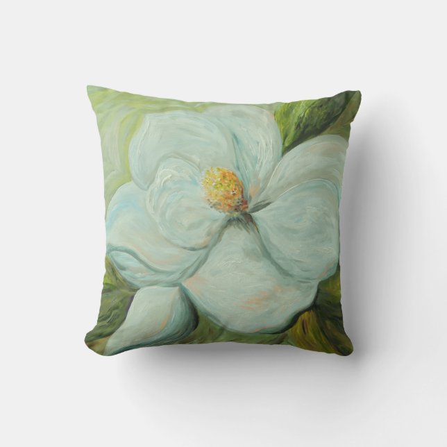 Coussin Première magnolia (Recto)