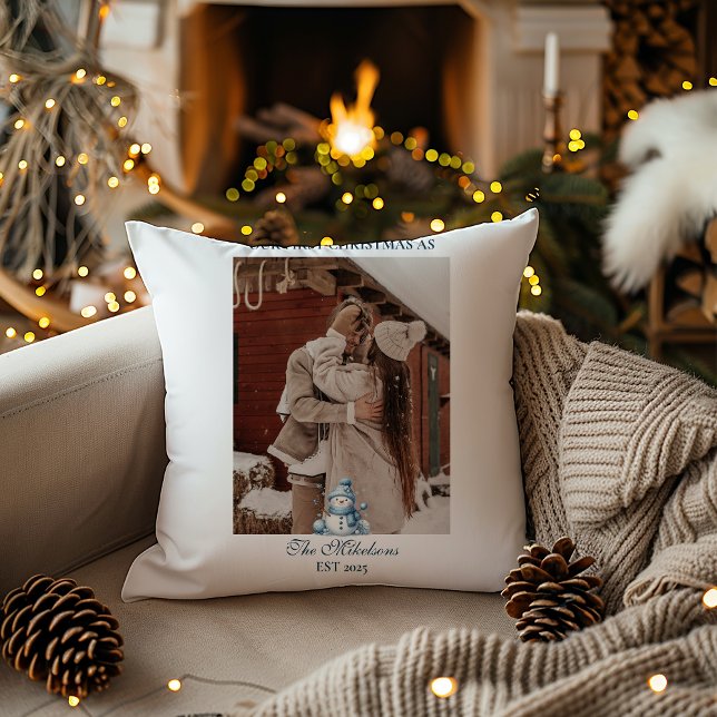 Coussin Première Noël ensemble en photo (Créateur téléchargé)