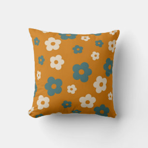 Coussin Preppy Brown bleu Hippie Motif
