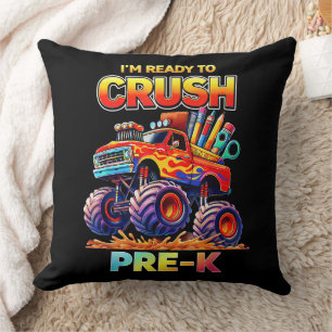 Coussin Prêt à écraser le camion monstre pré-maternelle de