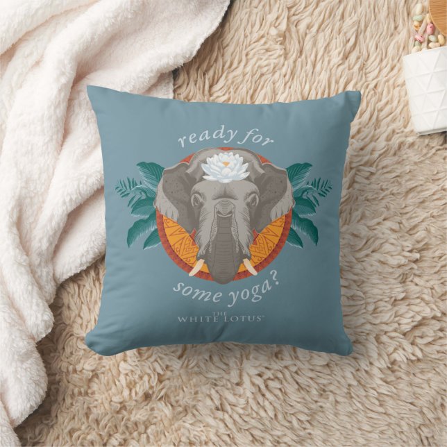 Coussin Prêt pour le Yoga ? - Le Lotus Blanc (Couverture)