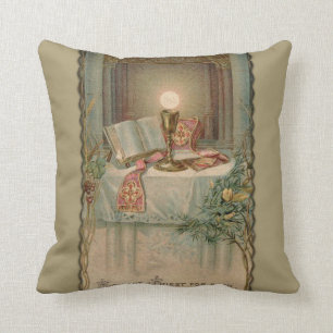Coussin Prêtre catholique d'eucharistie de missel de