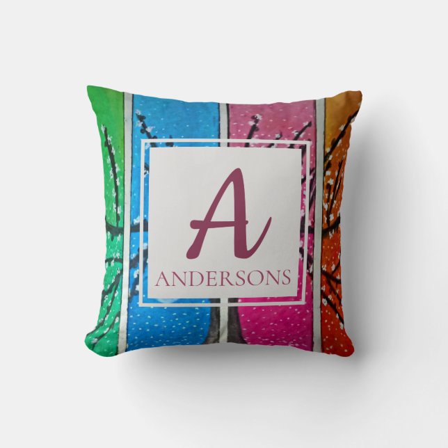 Coussin Pretty Colorful | monogram (Recto)