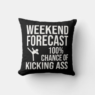 Coussin Prévisions de week-end - 100% de chances de déchir