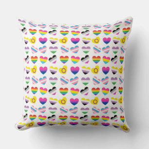 Coussin Pride Hearts