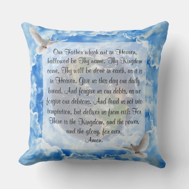 Coussin Prière du Seigneur (Recto)
