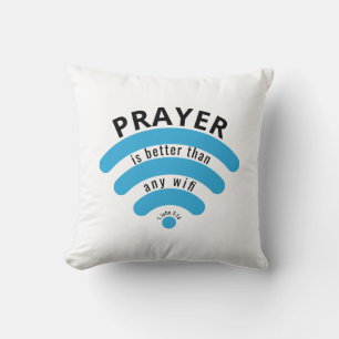 Coussin PRIÈRE moderne MEILLEURE que WIFI Écriture personn