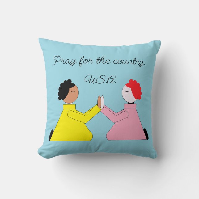 Coussin Priez pour le pays (Recto)