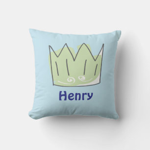 Coussin Prince Crown, Bébé mignon Cadeau Garçon, Personnal