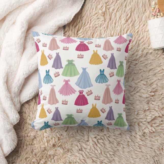 Coussin Princess Dresses Fairytale Little Girl Motif (Couverture)