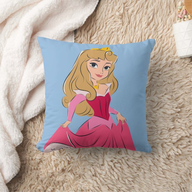 Coussin Princesse Aurora Plutôt en rose (Couverture)