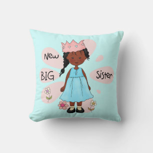 Coussin Princesse Big Soeur Africaine Américaine