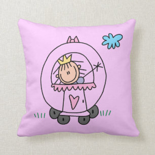 Coussin Princesse dans le chariot