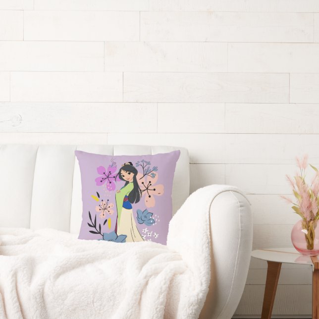 Coussin Princesse Disney | Mulan dans le jardin (Canapé)
