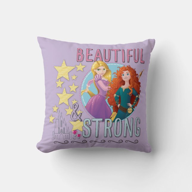 Coussin Princesse Disney| Rapunzel et Merida (Recto)