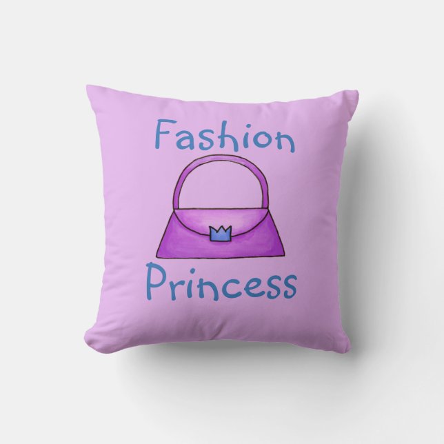Coussin Princesse Pals (collection pourpre) (Recto)