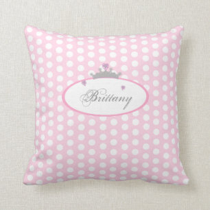 Coussin Princesse rose personnalisée Pillow de point de