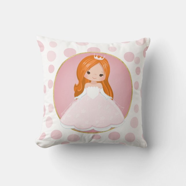 Coussin Princesse rose rousse (Recto)