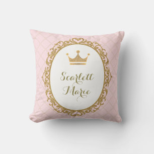 Coussin Princesse royale Crown Nursery Decoration d'or