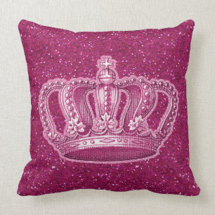 Coussin Princesse vintage Crown sur l'étincelle de parties