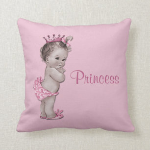Coussin Princesse vintage rose pâle