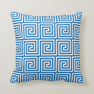 Coussin principal grec dans le bleu