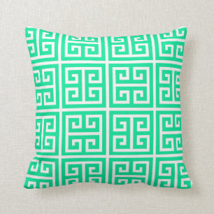 Coussin principal grec vert en bon état