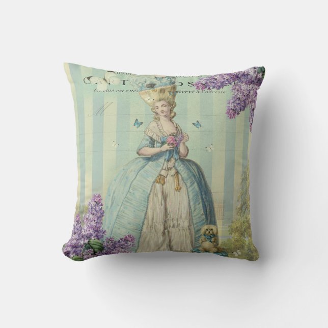 Coussin Printemps d'Au de Lilas (Recto)