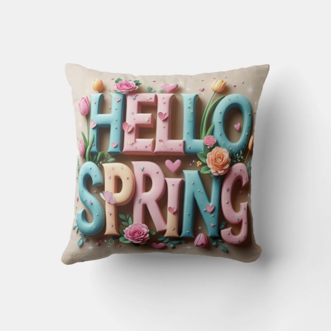 Coussin printemps mignon (Verso)