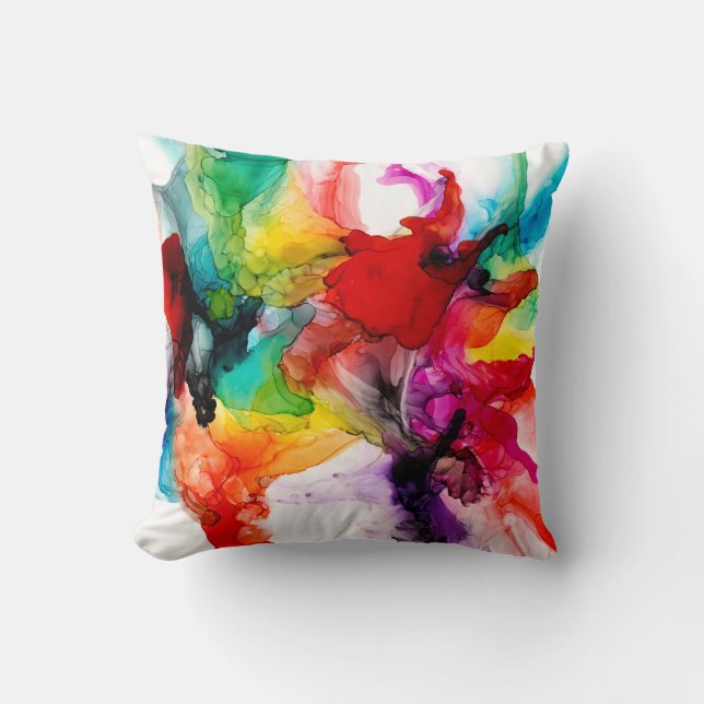 Coussin Prisme de bijoux - Aquarelle (Recto)