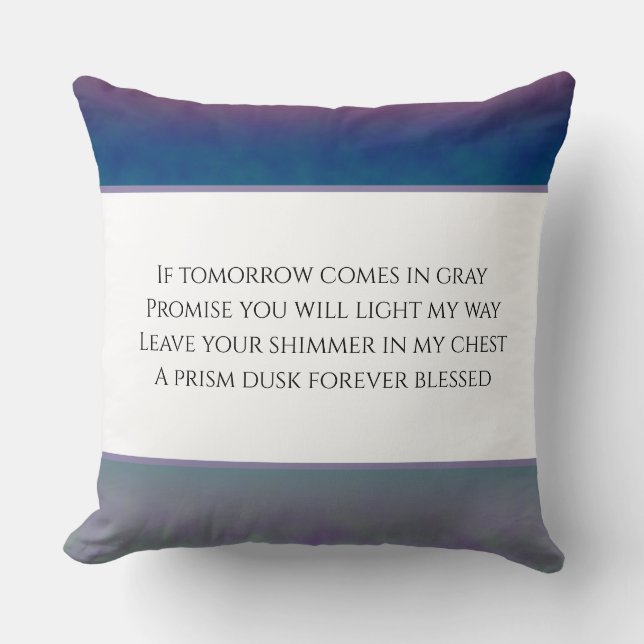 Coussin Prisme du crépuscule (Recto)
