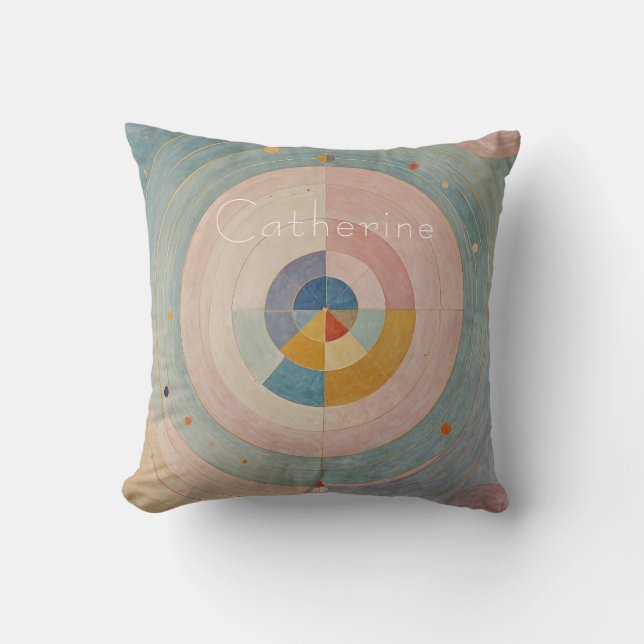Coussin Prisme Pastel : Roues de Couleurs Arc-en-Ciel (Recto)