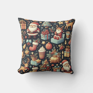 Coussin produits heureux pour la journée de Noël