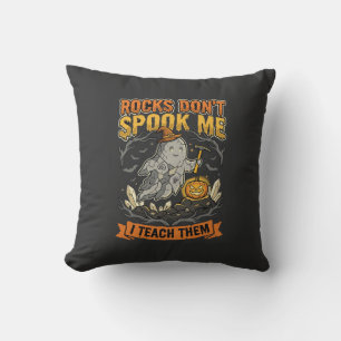 Coussin Prof de géologie d'Halloween épouvante