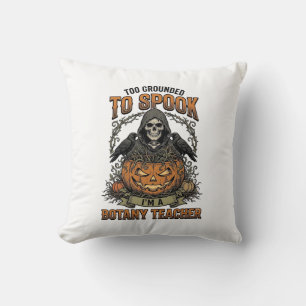 Coussin Professeur de botanique Halloween Gravure vintage