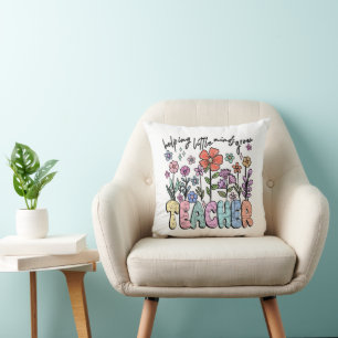 Coussin Professeur de jardin floral fantaisiste