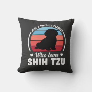 Coussin Professeur de physique amateur de chien Shih Tzu